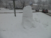 Der deformierte Schnee-Penis